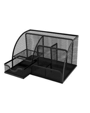 DGG Mesh Desk Organizer 7 Compartments Black